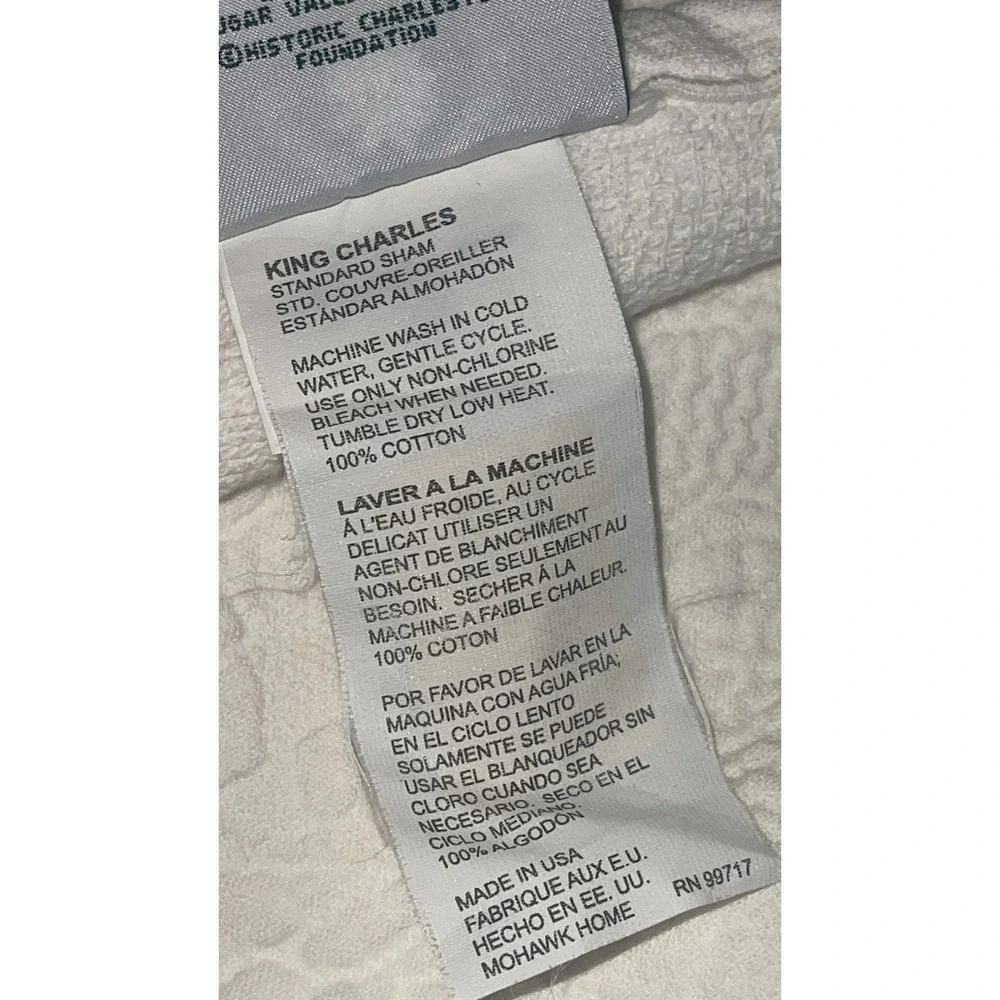 Pillow Shams Handmade From Charleston Historic Foundation King